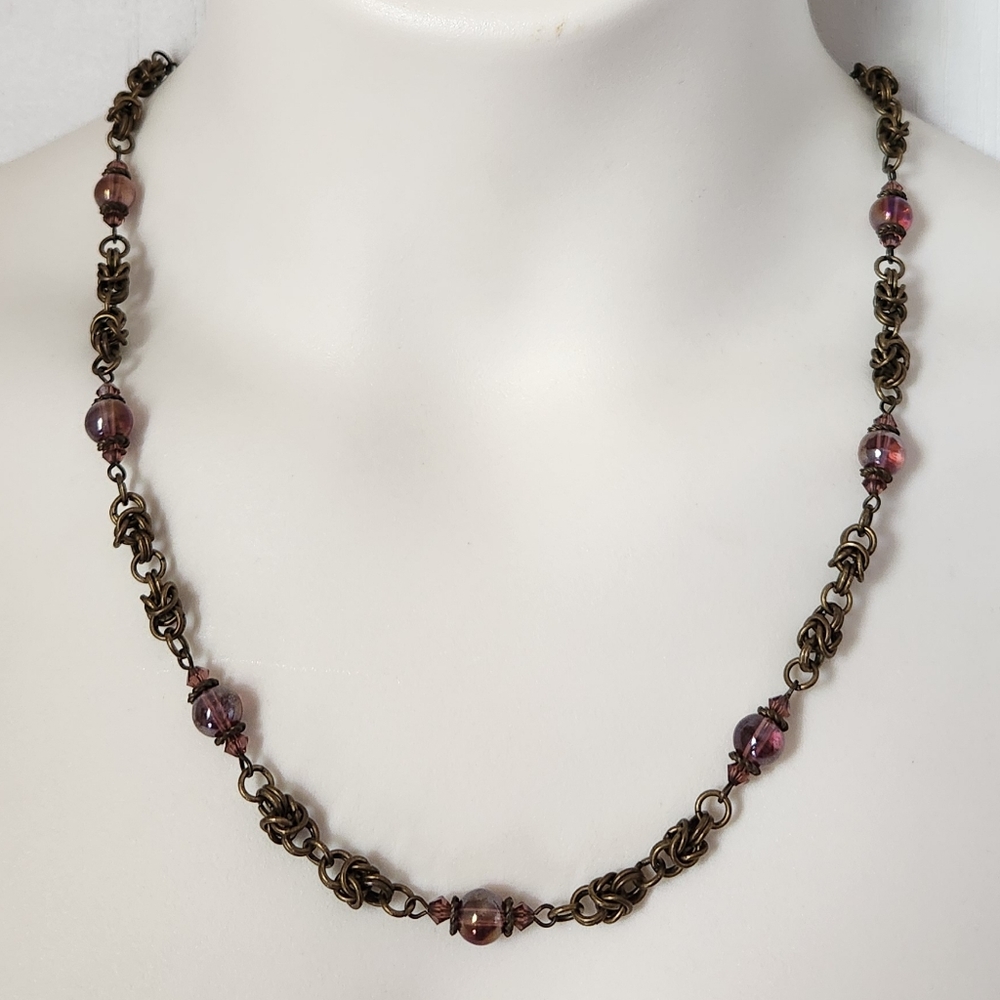 Handmade necklace glass beads